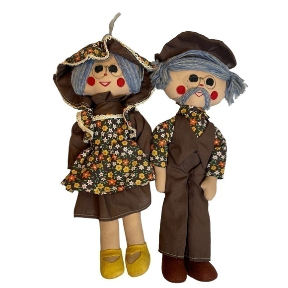 VINTAGE Handmade Plush Dolls 💛 - Picture 2 of 15